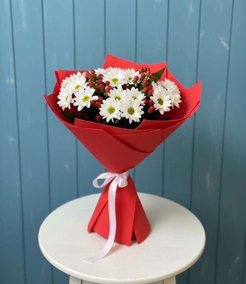 Букет цветов из: Хризантемы в Новый Рогачик