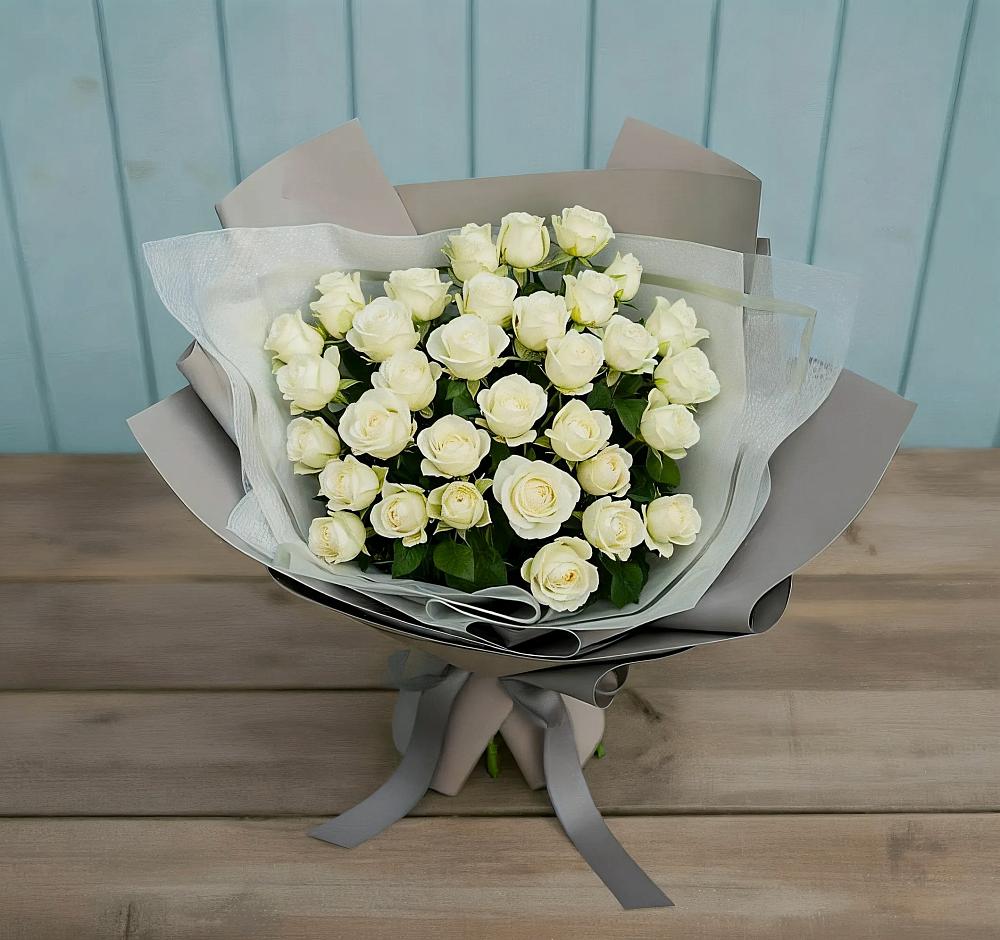 Букет Белоснежная нежность в Новый Рогачик