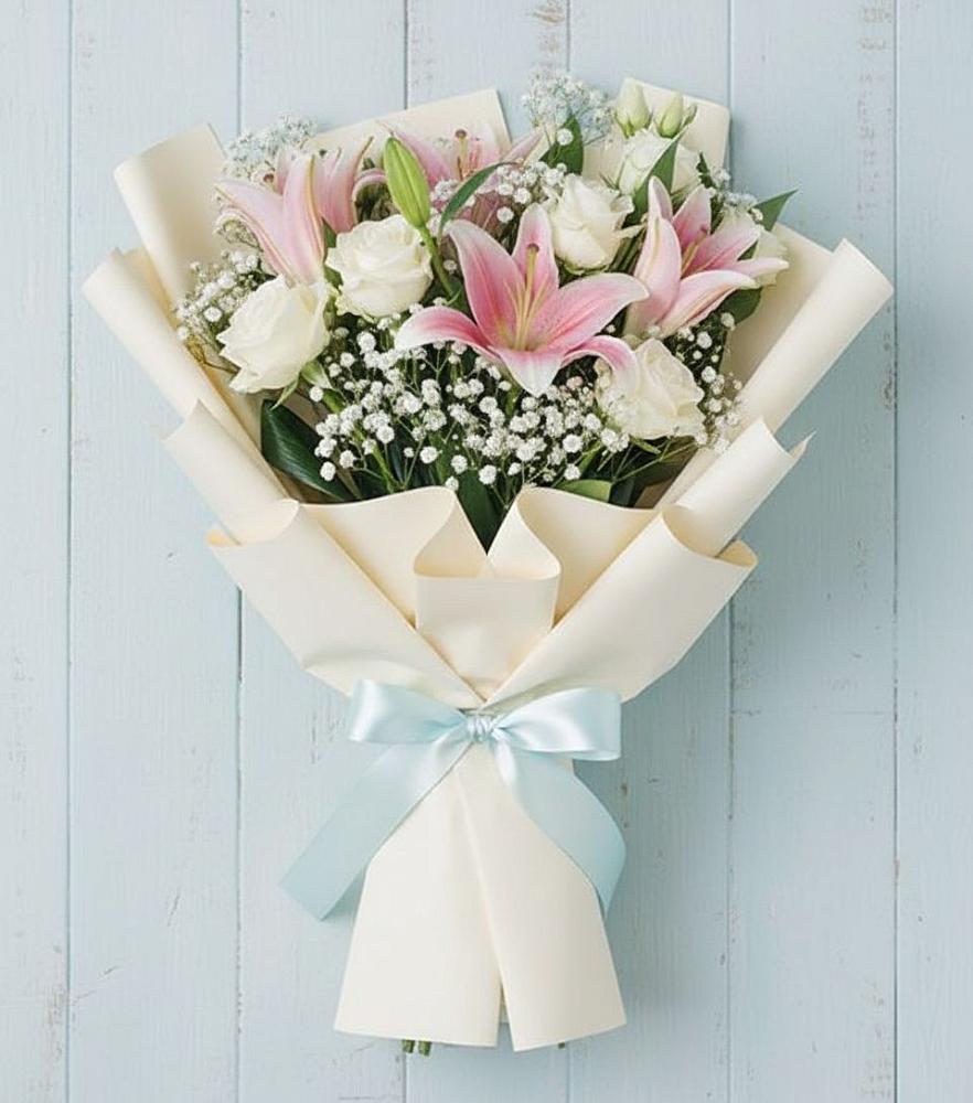 Букет цветов из: Лилии в Новый Рогачик