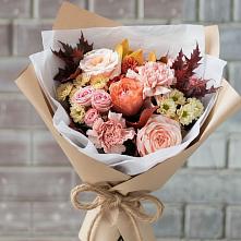 Букет цветов из:  Гвоздики, Хризантемы и Розы в Новый Рогачик