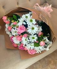 Букет цветов из:  Розы и Хризантемы #REPLACE_PRED# Новый Рогачик
