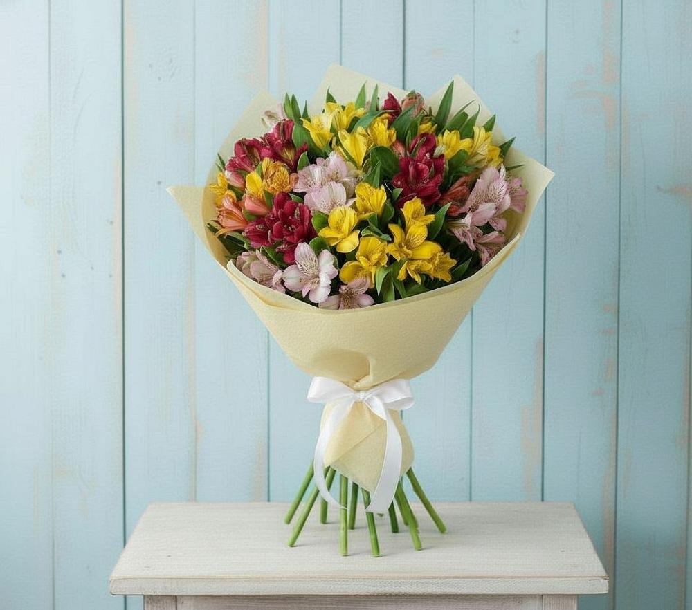 Букет цветов из: Альстромерии в Новый Рогачик