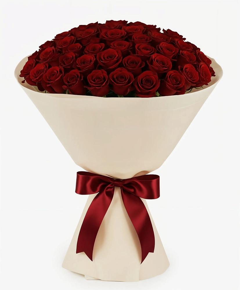 Букет 101 Бордовая роза Блэк Бакарра в Новый Рогачик