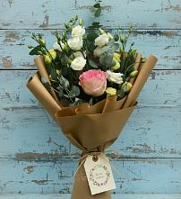 Букет цветов из:  Розы и Лизиантусы #REPLACE_PRED# Новый Рогачик
