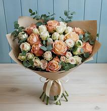Букет цветов из:  Альстромерии и Розы в Новый Рогачик